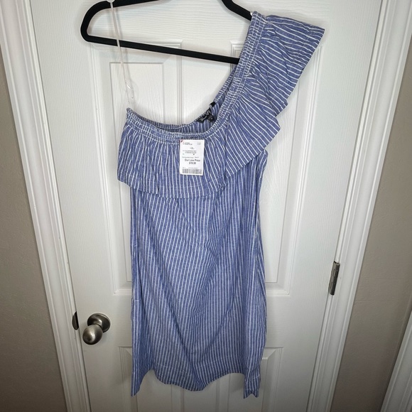 NWT One Shoulder Striped Dress - Picture 10 of 10